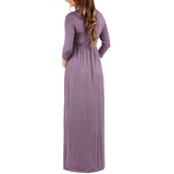 Women's Wraped Ruched Maternity Dress - Made in USA