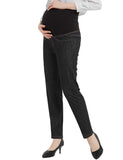 Bhome Maternity Jeans Stretch High Waisted Pants,Dress Pants for Work Career Office Pants