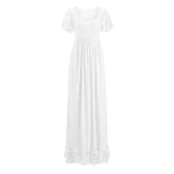 COSYOU Maternity Dress Sexy Off Shoulder Gown Dress Women
