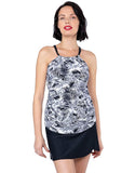 Oceanlily Over The Belly Maternity Swim Skort Black