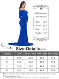 JustVH Maternity Fitted Gown Cross-Front V Neck Ruched Long Sleeve Maxi Photography Dress