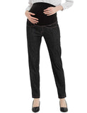 Bhome Maternity Jeans Stretch High Waisted Pants,Dress Pants for Work Career Office Pants