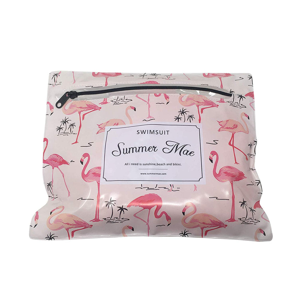 Halter Women's Maternity Tankini Polka Dot Two Piece Swimsuit