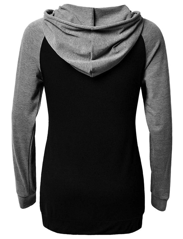 Women's Nursing Hoodie Sweatshirt Long Sleeves Casual Maternity Top Breastfeeding Clothes