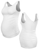 HOFISH Women's Seamless Classic Side Ruched T-Shirt Tops Mama Pregnancy Clothes