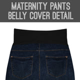 HyBrid & Company Super Comfy Stretch Women's Skinny Maternity Jeans